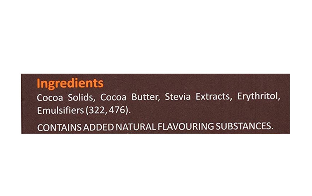 Zevic 70% Dark Chocolate Stevia Belgian Cocoa   Box  96 grams